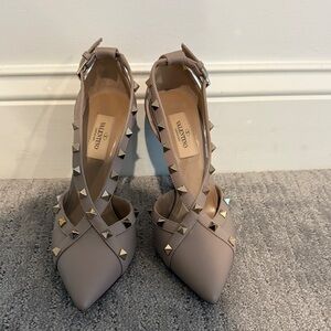 Valentino Women's Studded Beige Heels